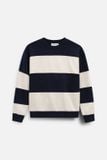 Áo Nỉ Relaxed Textured Stripe Crewneck