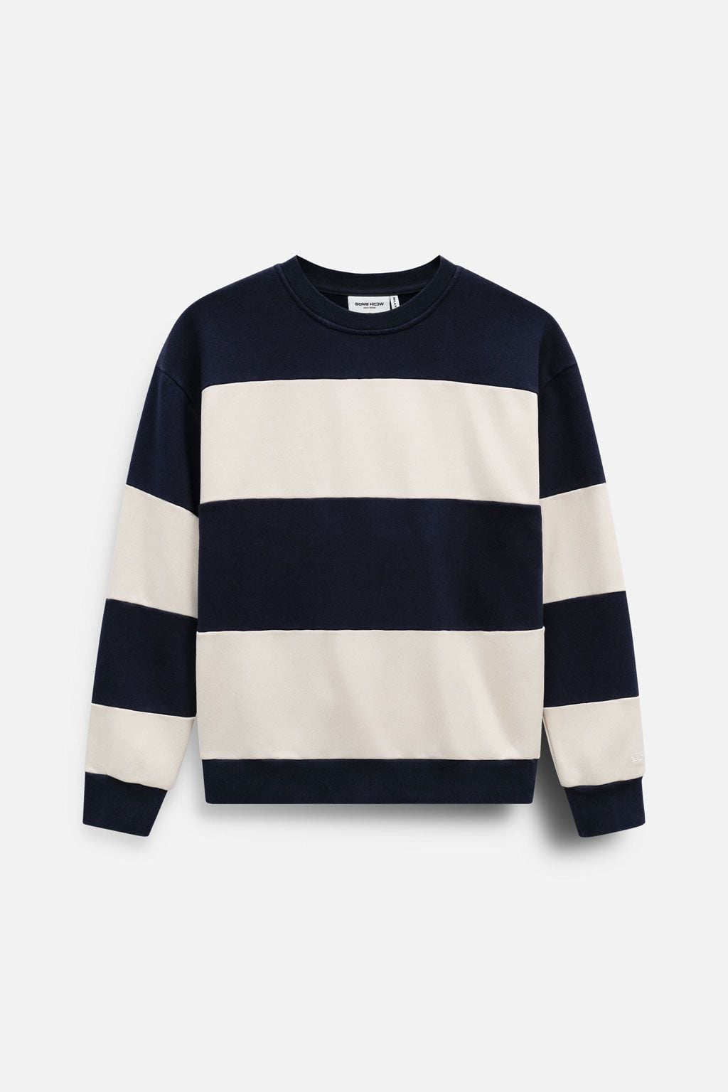 Áo Nỉ Relaxed Textured Stripe Crewneck