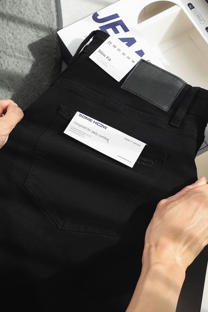 Quần Short Rayon Slimfit Black V1