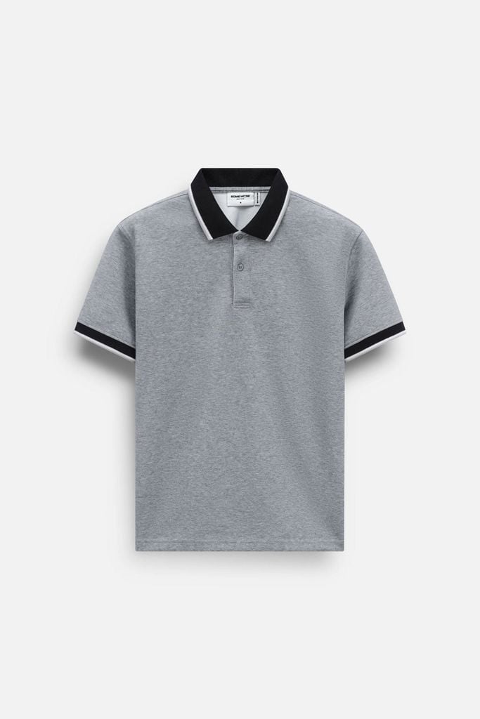  Áo Polo Regular Premium Black Gray 
