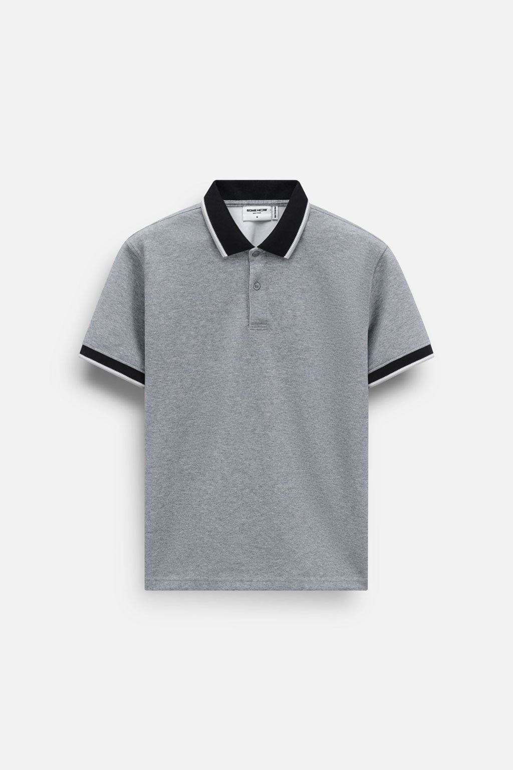  Áo Polo Regular Premium Black Gray 