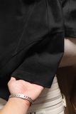 Áo Thun Boxy Rã Thân Trước Sau Black
