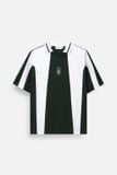Áo Polo Oversize Kẻ Sọc Xanh 360GSM