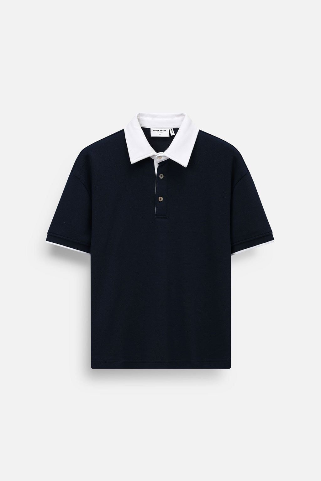 Áo Polo Boxy Creamy Collar On Blue