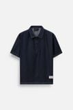 Áo Sơ Mi Cổ Ziper Blue Indigo