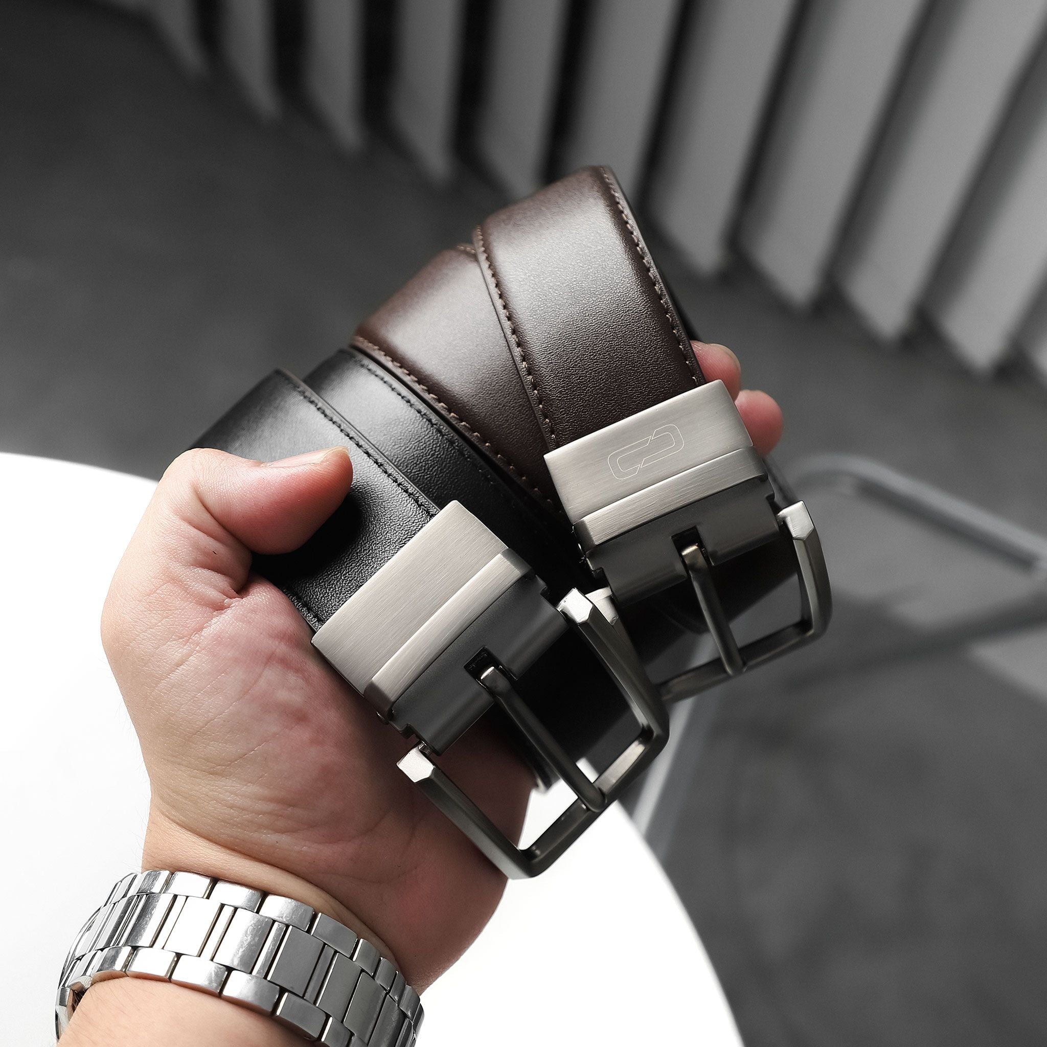 Thắt Lưng Reversible Dark Brown