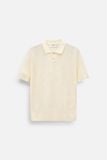 Áo Polo Boxy Dệt Kim Mesh Bear
