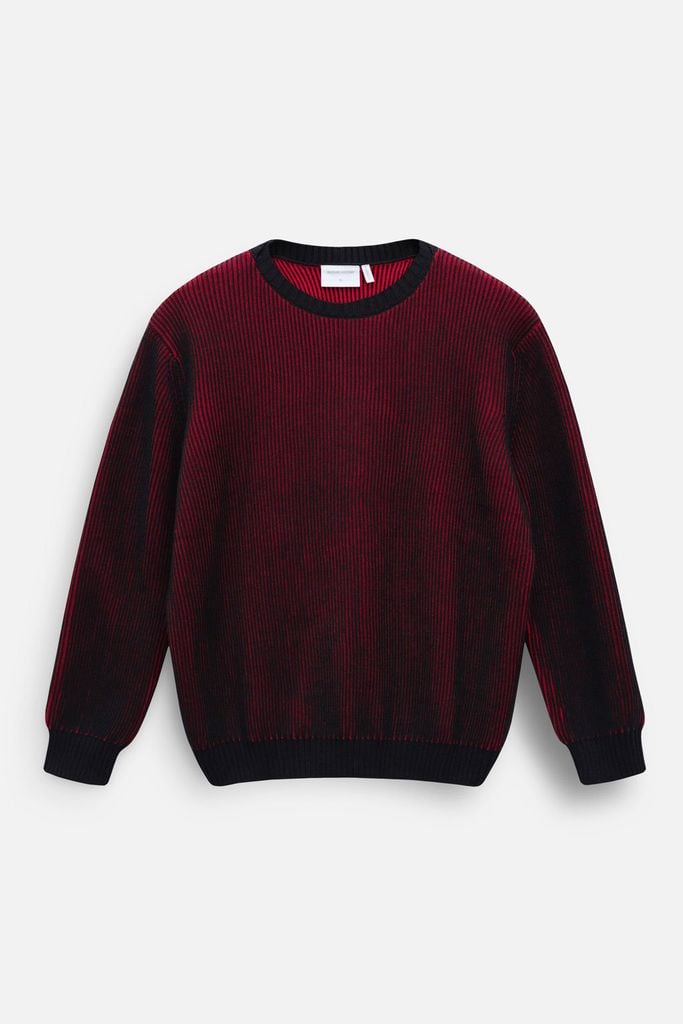  Áo Len Oversize Red Black Shade 