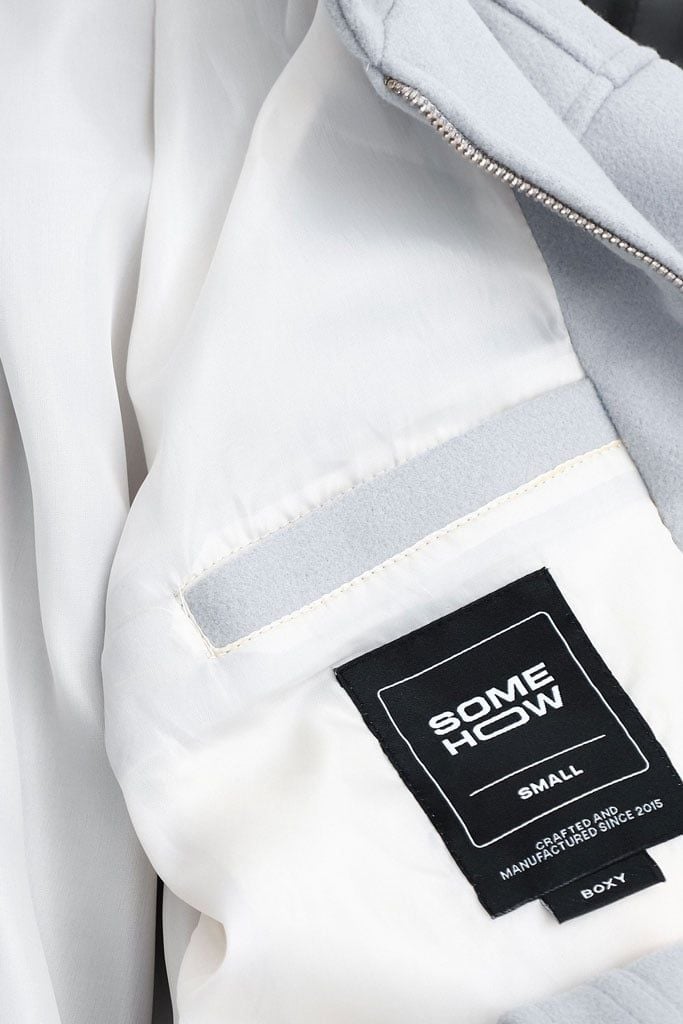 Áo Khoác Dạ Boxy Welt Pocket