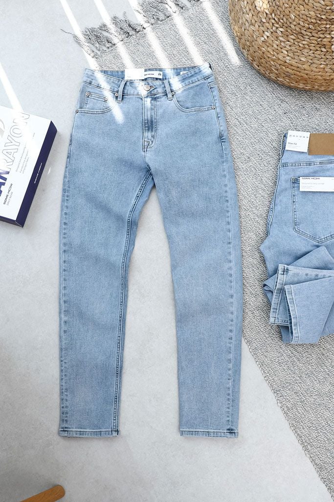 Quần Jean Rayon Slimfit Bright Blue 3
