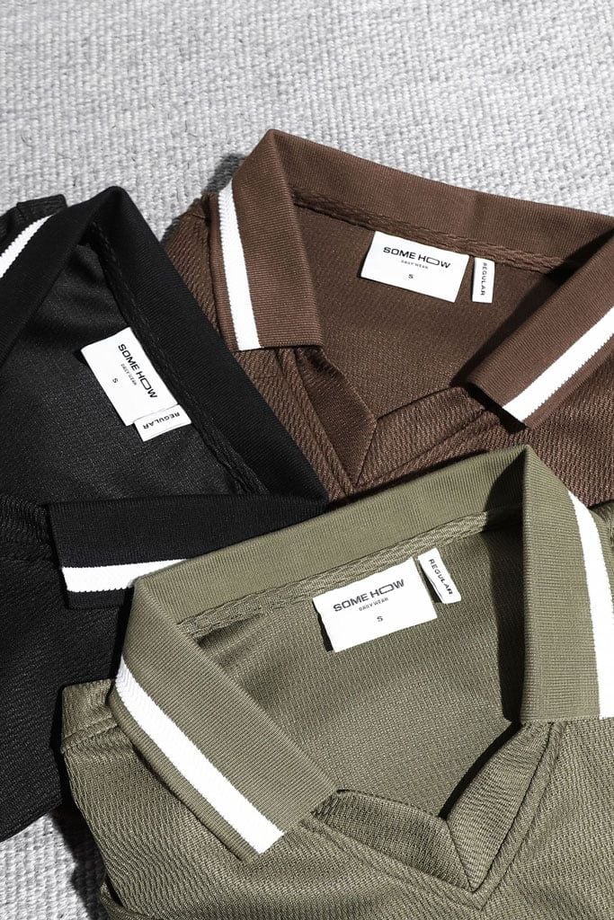 Áo Polo Regular Cổ Trụ Tim
