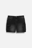 Quần Short Relaxed Cargo Wash PP Gray