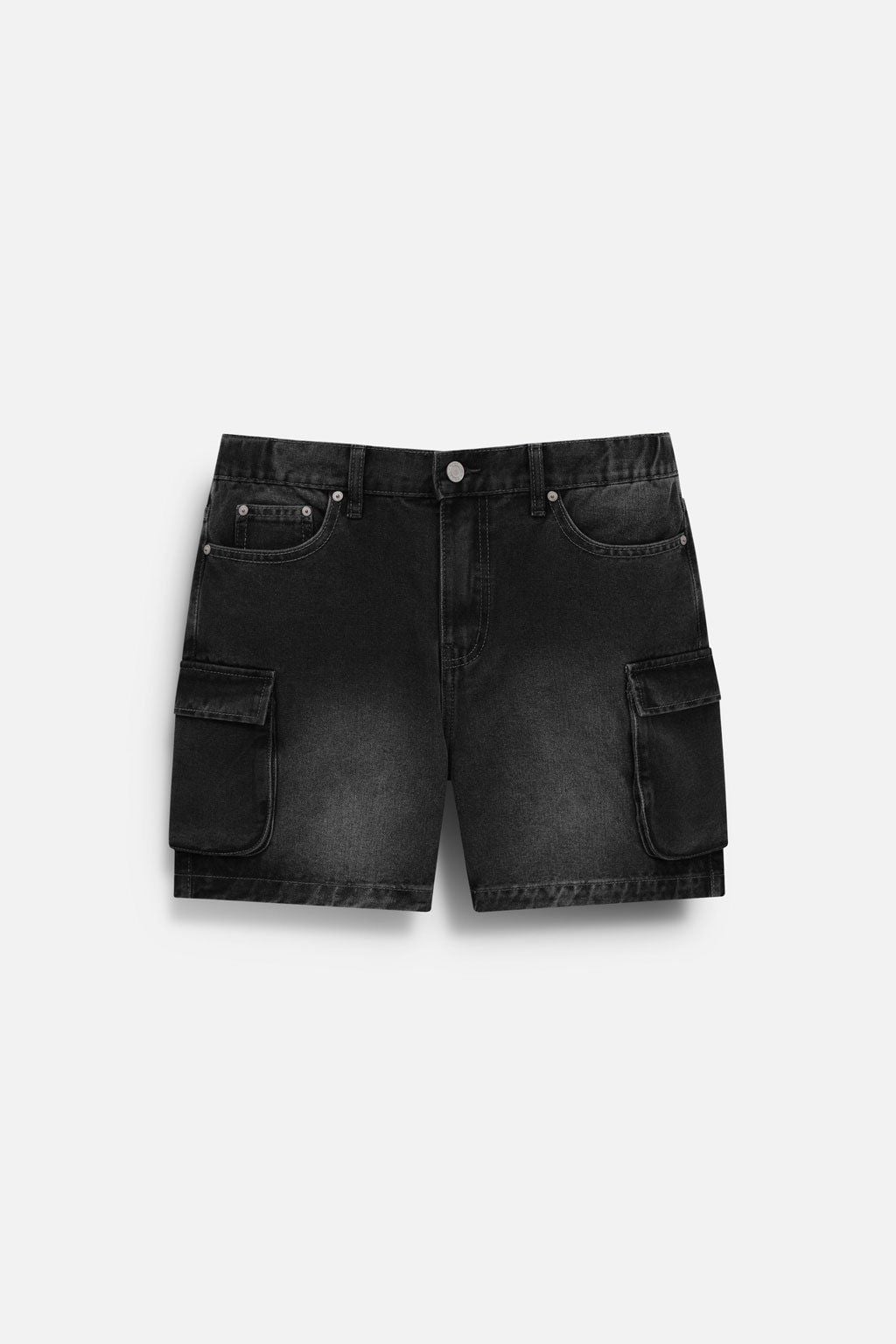 Quần Short Relaxed Cargo Wash PP Gray