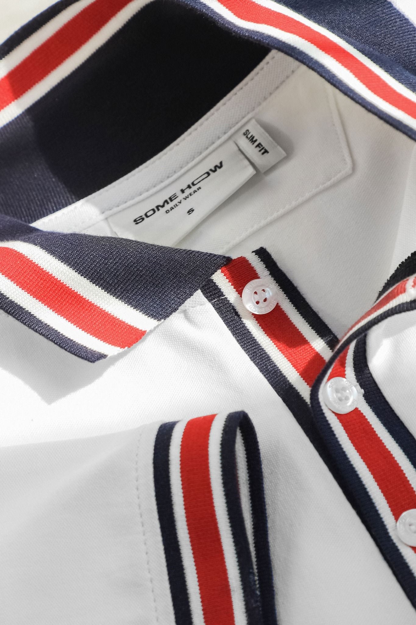 Áo Polo Slimfit Ricewhite Lineneck