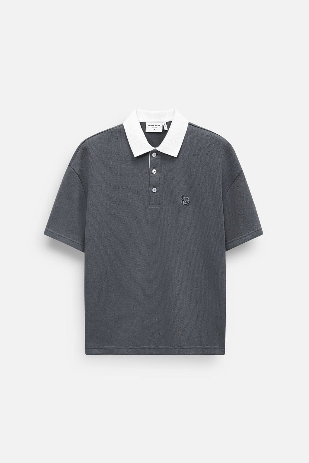 Áo Polo Boxy Pique Phối Trụ Cổ