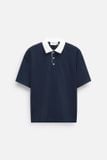 Áo Polo Boxy Pique Phối Trụ Cổ