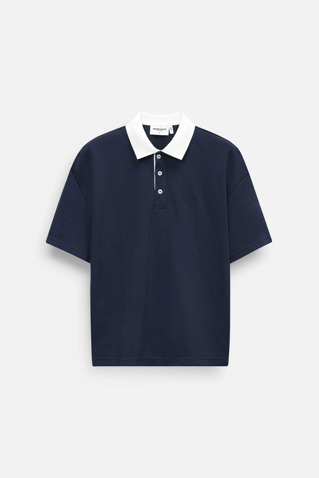 Áo Polo Boxy Pique Phối Trụ Cổ