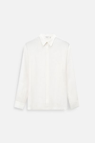 Áo Sơ Mi Relaxed Hid Buttons Vạt Ngang