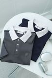 Áo Polo Boxy Pique Phối Trụ Cổ