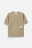 Áo Thun Oversize Line Art Bear