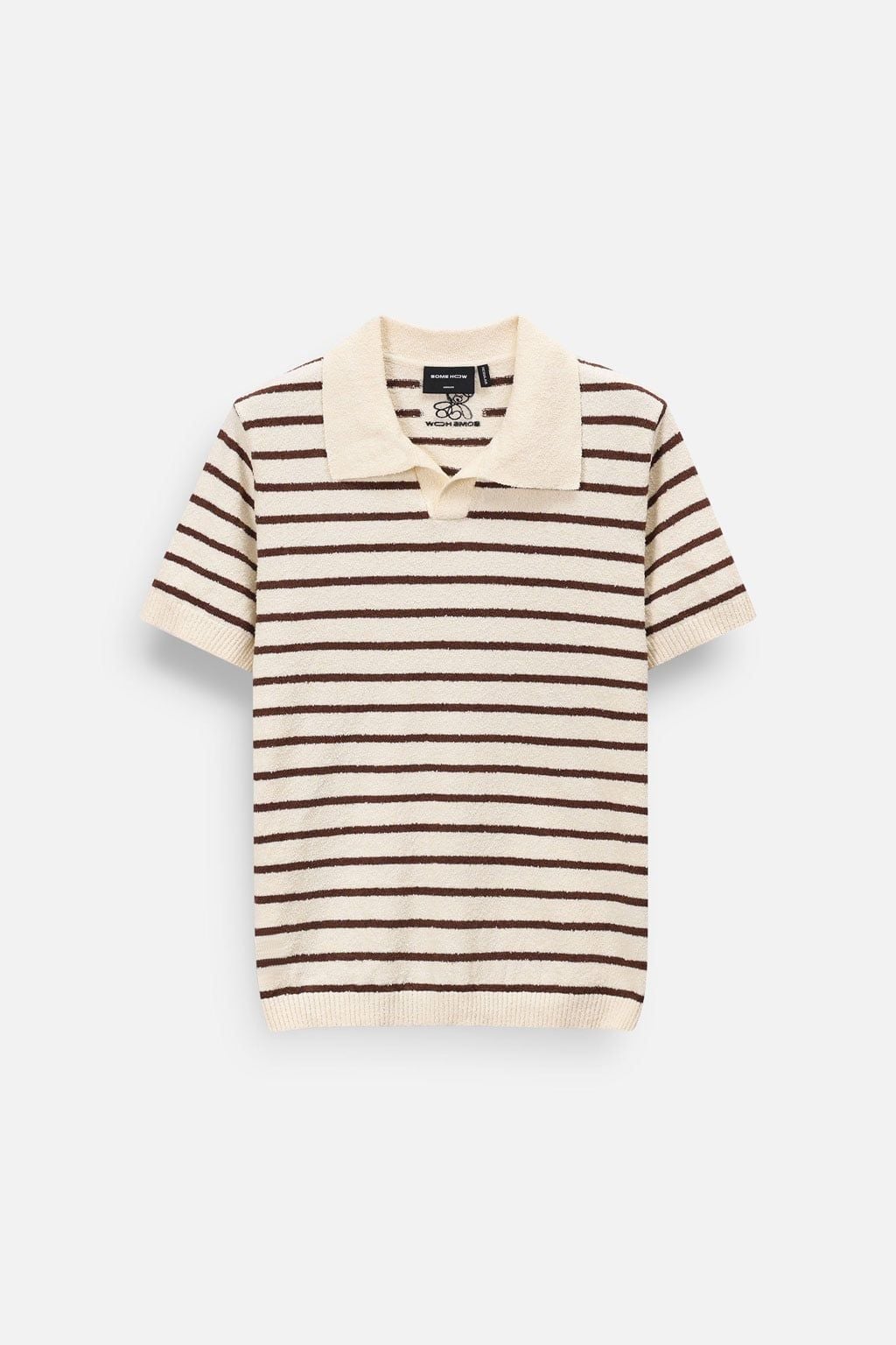 Áo Polo Regular Dệt Kim Stripe