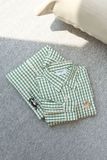 Áo Sơ Mi Relaxed Gingham Greenie Stickers