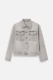 Áo Khoác Jean Boxy Static Gray Denim