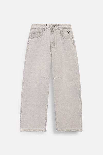 Quần Jean Relaxed Static Gray Denim