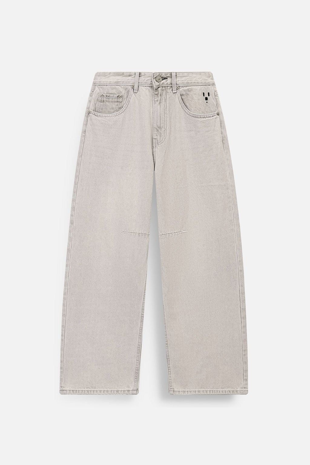 Quần Jean Relaxed Static Gray Denim