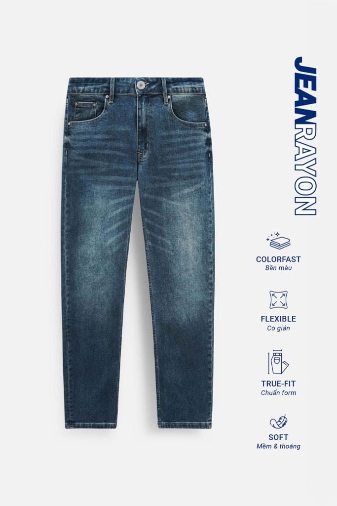  Quần Jean Rayon Slimfit Dark Blue Ss2 