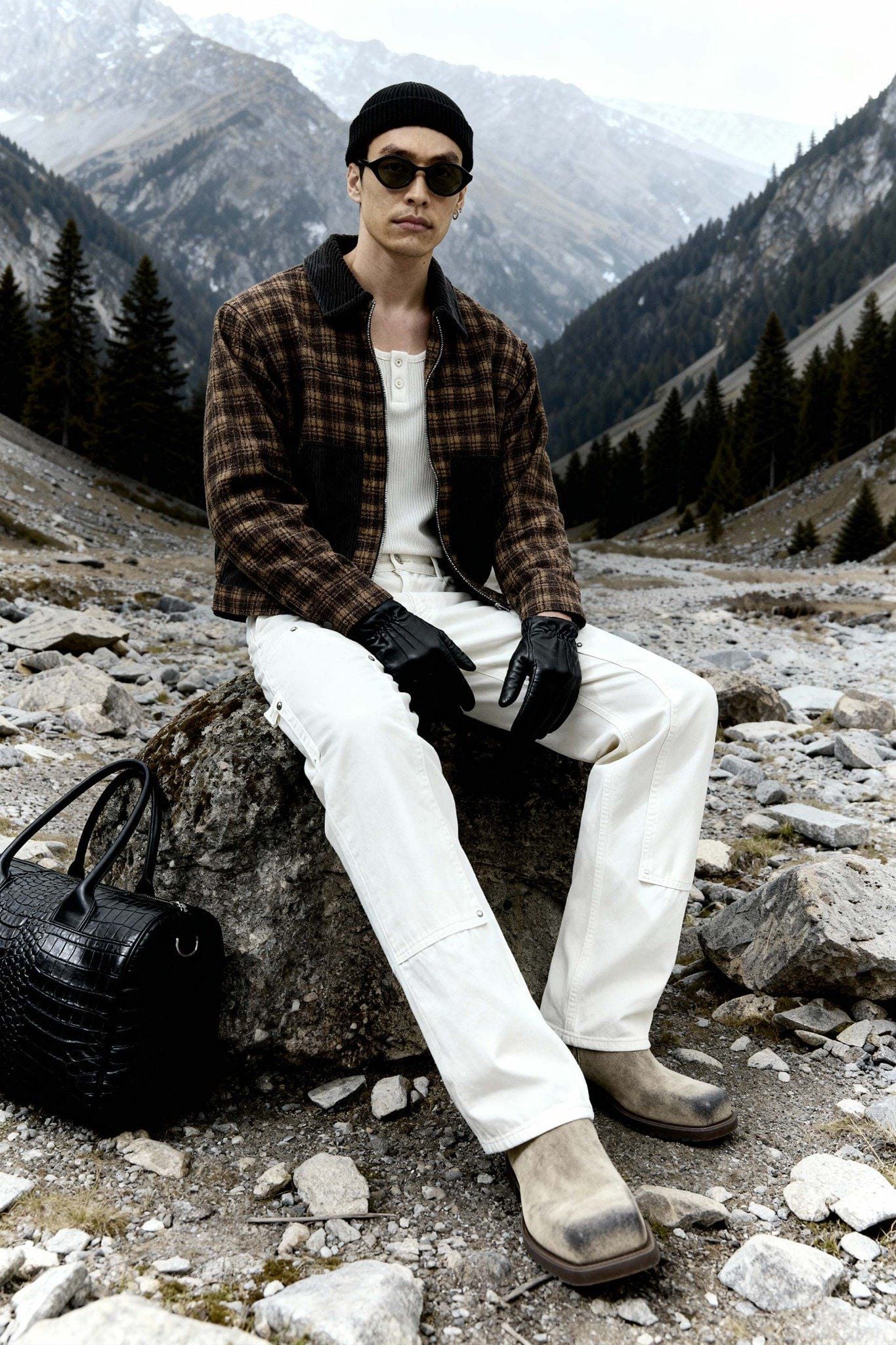 Áo Khoác Slimfit The Brown Check