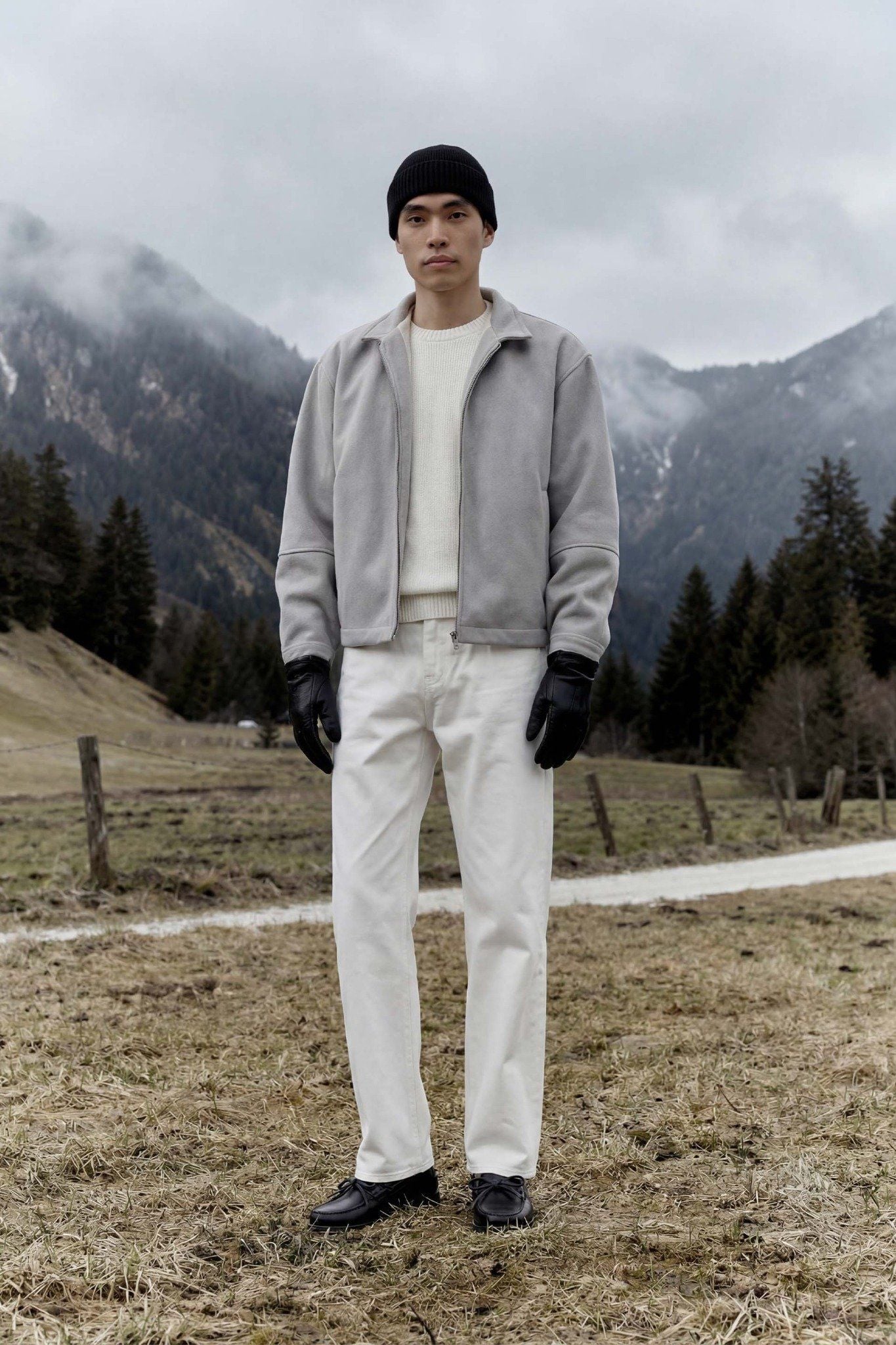  Áo Khoác Dạ Boxy Welt Pocket 