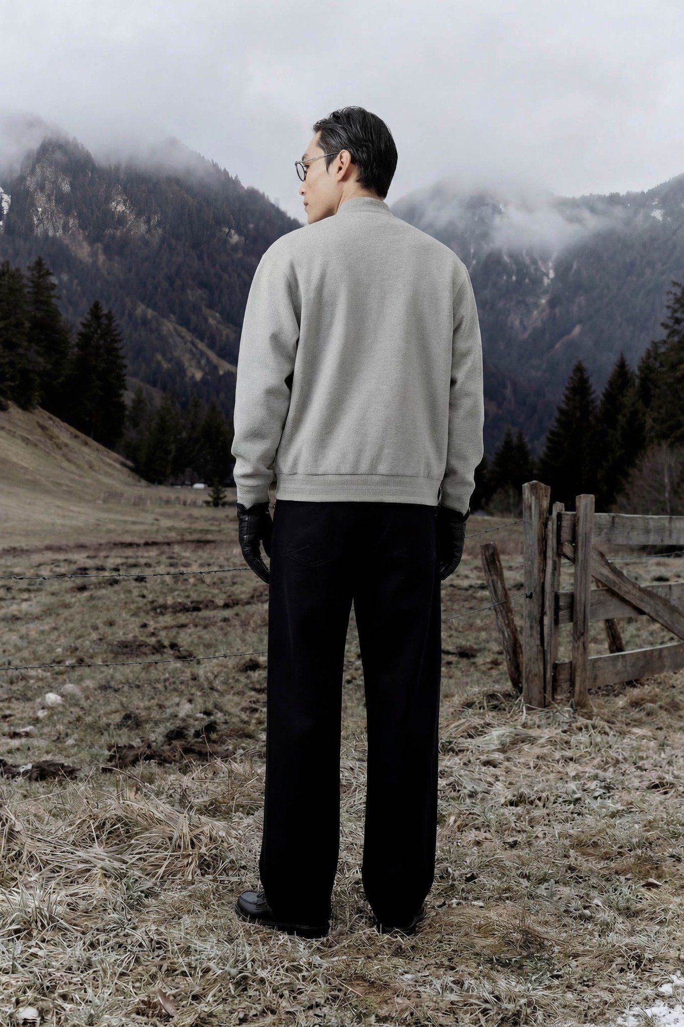 Áo Khoác Relaxed Double Face Bomber