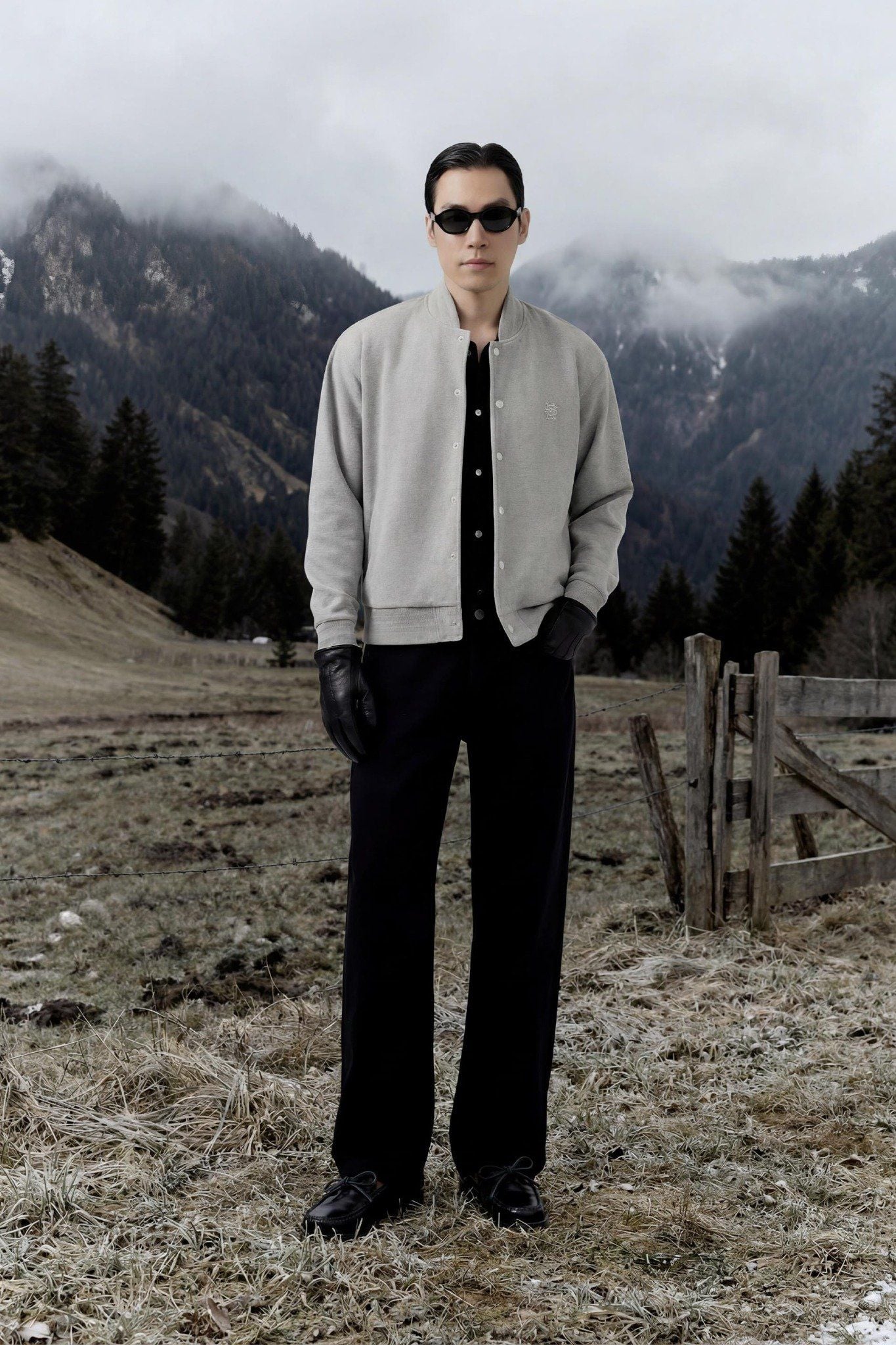  Áo Khoác Relaxed Double Face Bomber 