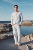 Áo Thun Slimfit Tay Dài Kẻ Sọc Summer