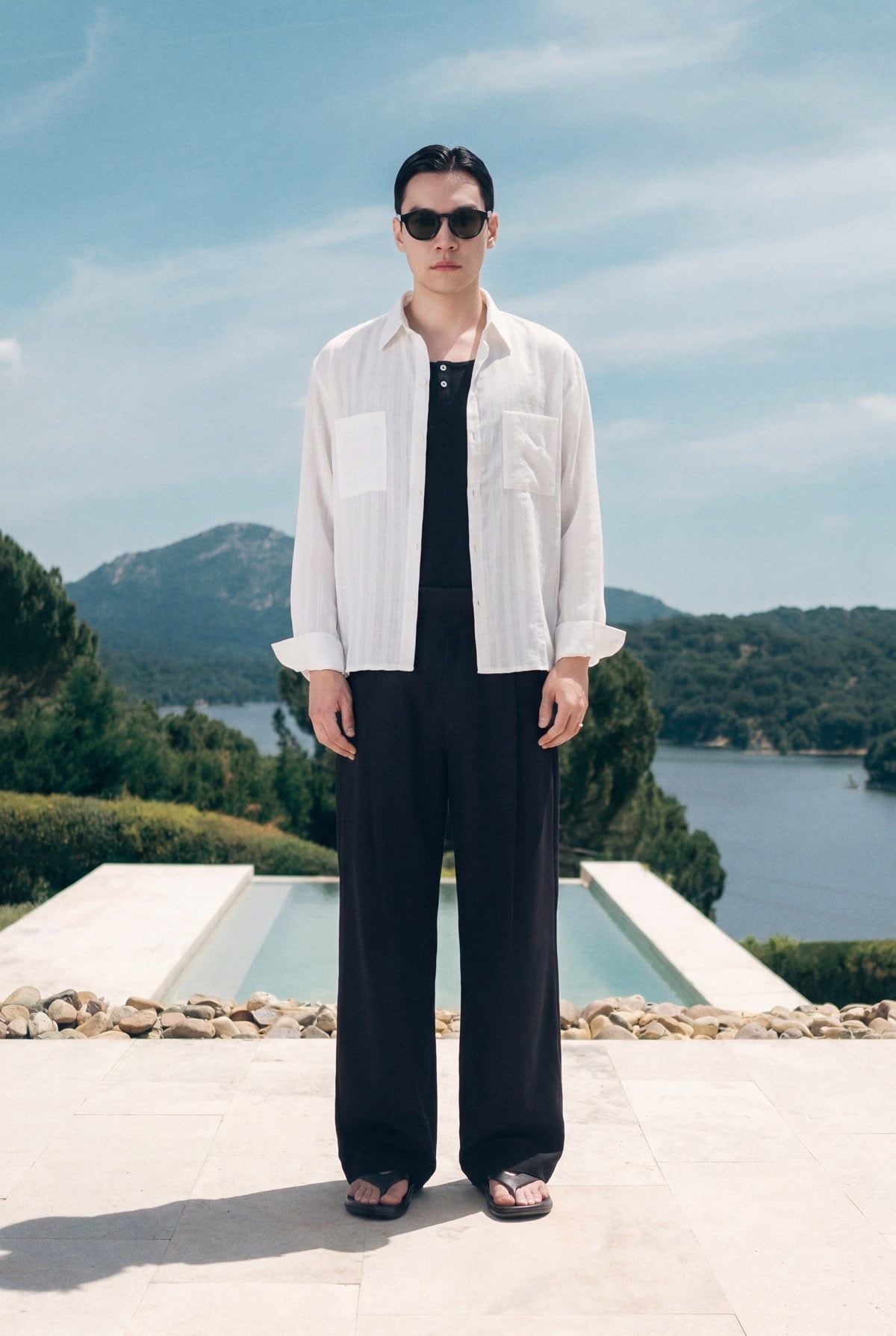 Áo Sơ Mi Boxy Oslo Texture Long Sleeve