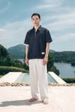 Áo Sơ Mi Cổ Ziper Blue Indigo
