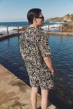 Set Shirt Short Relaxed Terra Line Art Blend