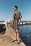 Set Shirt Short Relaxed Terra Line Art Blend
