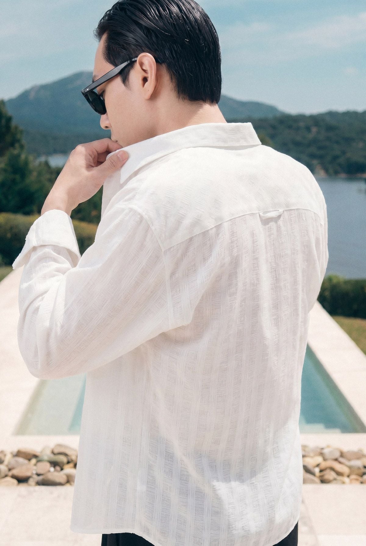 Áo Sơ Mi Boxy Oslo Texture Long Sleeve