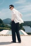 Áo Sơ Mi Boxy Oslo Texture Long Sleeve