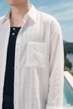 Áo Sơ Mi Boxy Oslo Texture Long Sleeve
