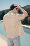 Áo Sơ Mi Boxy Sand Check