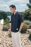 Áo Sơ Mi Cổ Ziper Blue Indigo