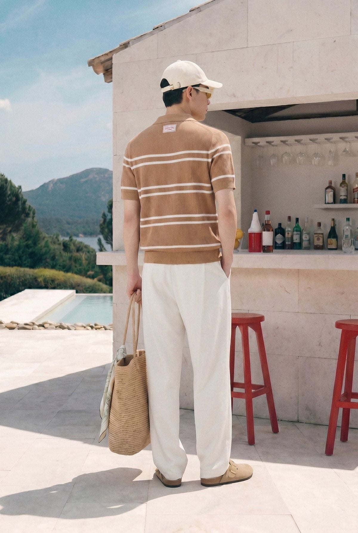 Áo Polo Regular Knit Dualstripes