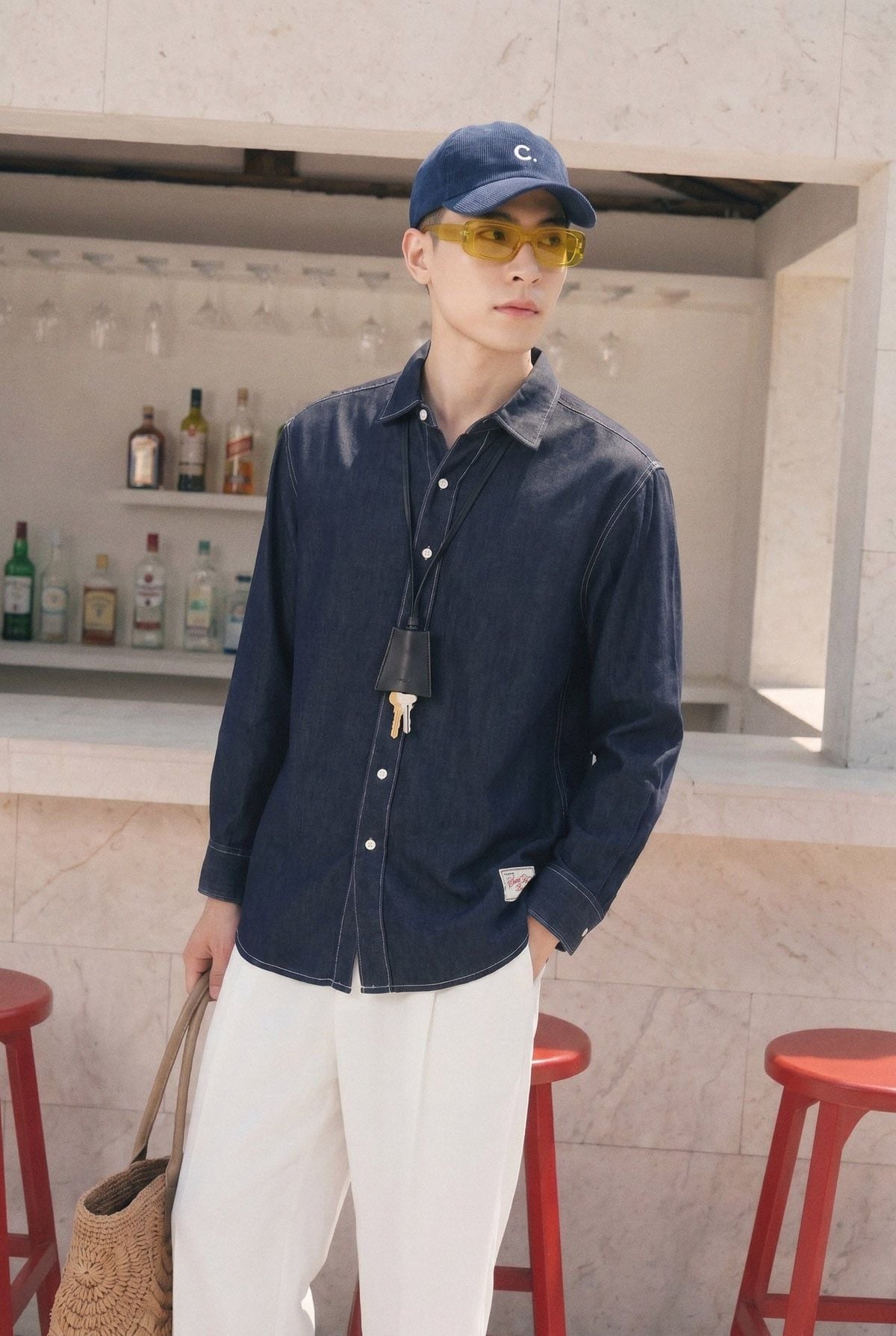 Áo Sơ Mi Denim Wash Relaxed