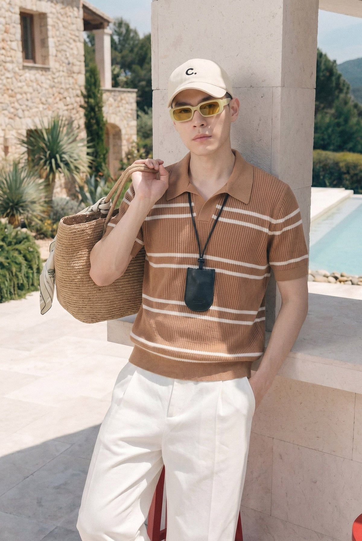  Áo Polo Regular Knit Dualstripes 