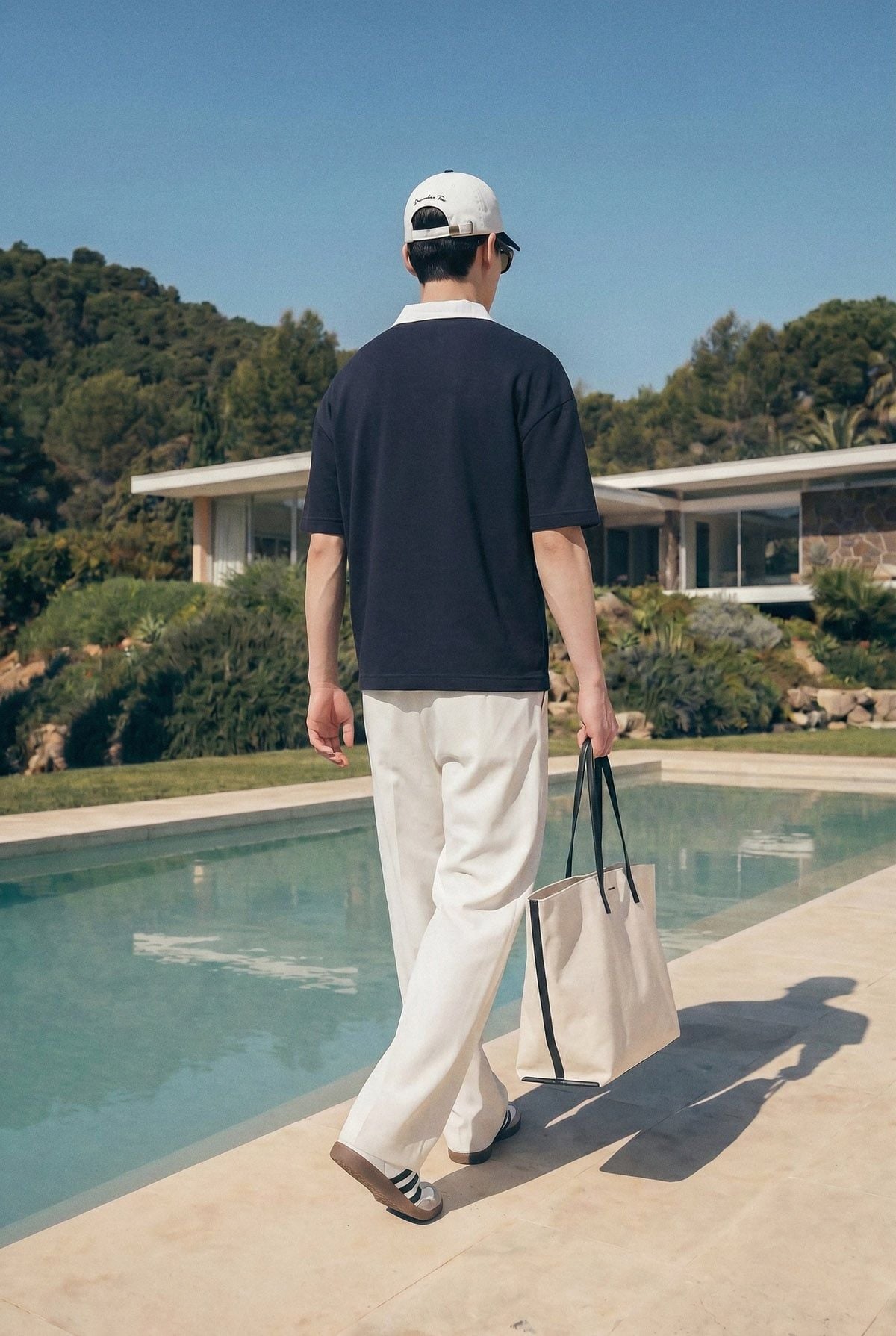 Áo Polo Boxy Pique Phối Trụ Cổ