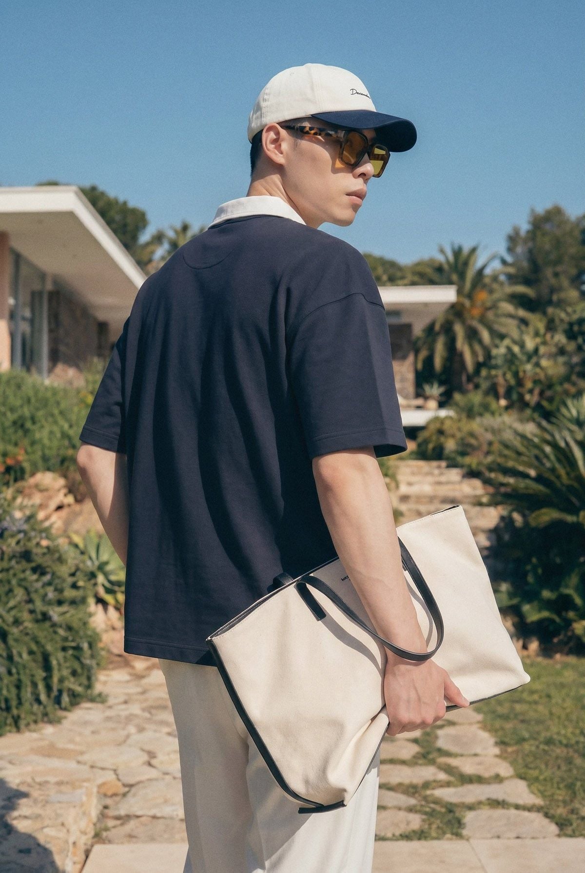 Áo Polo Boxy Pique Phối Trụ Cổ 