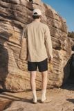 Áo Sơ Mi Slimfit Cổ Trụ Light Sand